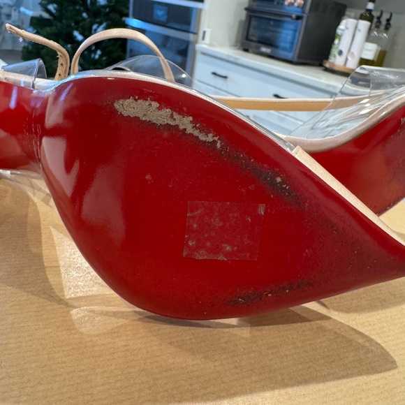 Christian Louboutin Nosy strass nude satin 39.5 - Picture 11 of 11